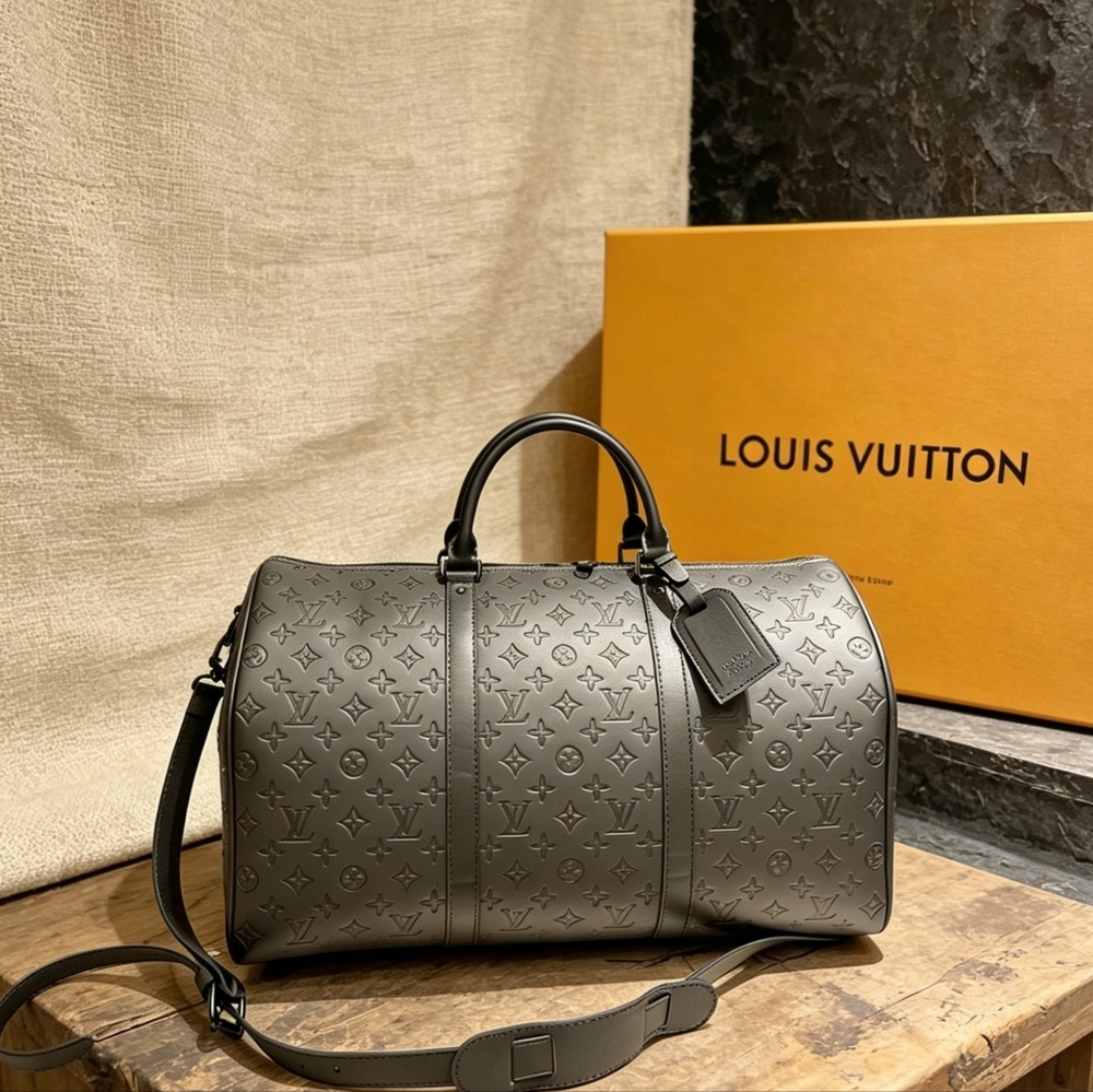 Louis Vuitton Keepall 50 Monogram Shadow Leather